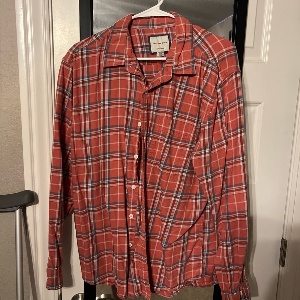 American Eagle Plaid Shirt XL